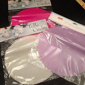 Tulle Circles, Shrink wrap, etc.